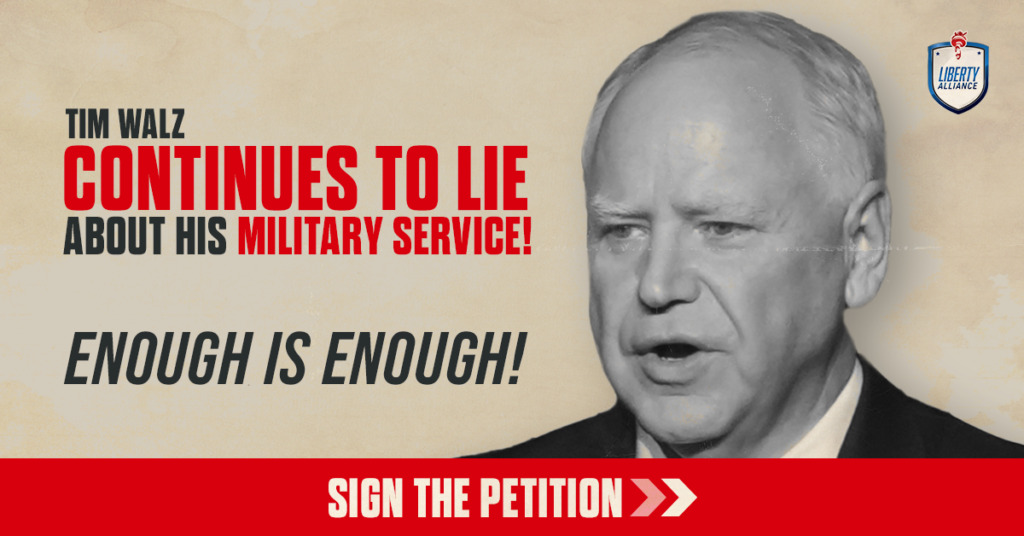 Tim Walz continues to lie about his military service!